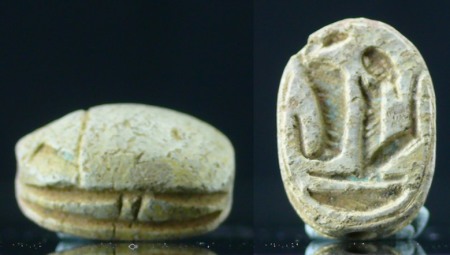 Egypte - Basse époque - Scarabée en stéatite - 664 / 332 av. J.-C. (26ème-30ème dynastie)