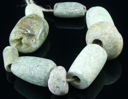 Précolombien - Collier en perles de jade ou jadéïte - 400 / 700 ap. J.-C.