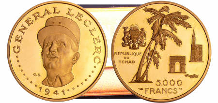 Tchad, République - 5000 francs Général Leclerc ND (1970)