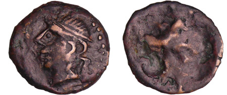 Carnutes - Bronze au cheval et au sanglier (60-40 av. J.-C.)