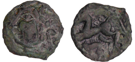 Aulerques Eburovices - Bronze au cheval et au sanglier (60-50 (av. J.-C.)