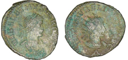 Vaballath et Aurélien - Antoninien (270-272, Antioche)