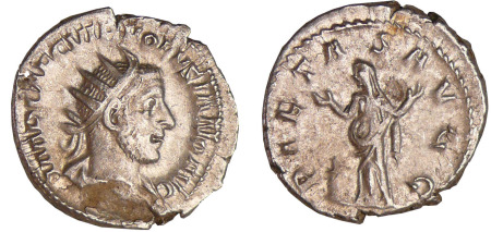 Volusien - Antoninien (251-252, Milan) - La Piété