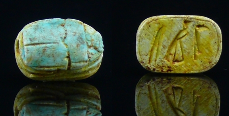 Egypte - Basse époque - Scarabée en pierre (Horus) - 633-332 av. J.-C. - (26-30ème dynastie)
