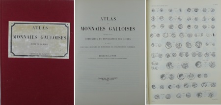 Atlas de monnaies gauloises, H. De la Tour, réimpression 1982