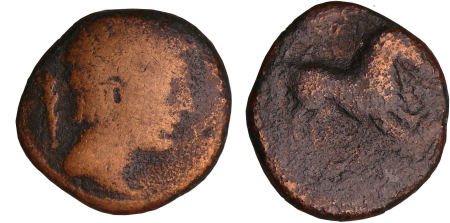 Nédènes - Béziers (Montlaurès) - Grand bronze au cheval (200-100 av. J.-C.)