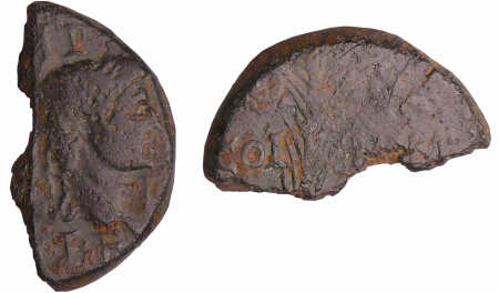 Agrippa et Auguste - 1/2 As (10-14 av. J.-C., Nîmes)