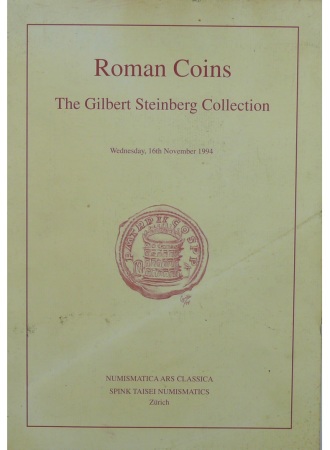 Catalogue de vente, Roman coins teh Gilbert Steinberg Collection, Numismatica ars classica, Zürich 16 novembre 1994