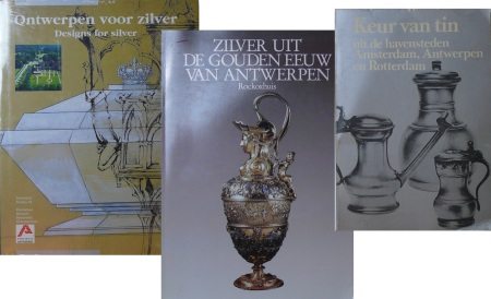 Lot de 3 ouvrages en néerlandais sur l'argenterie en Belgique