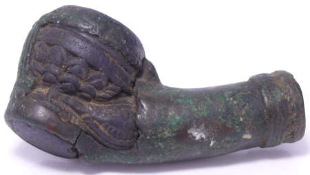 Asie - Siam - Pipe à opium en bronze - 1800 / 1900