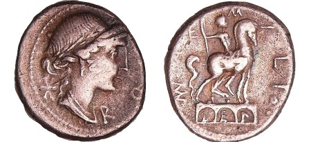 Aemilia - Denier (114-113 av. J.-C.)