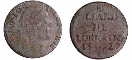 France - Lorraine - Duché de Lorraine - Léopold 1er - Liard 1727