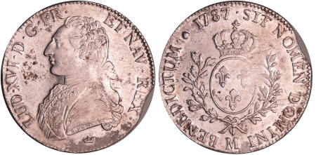 France - Louis XVI (1774-1792) - Ecu aux branches d’olivier - 1787 M (Toulouse)