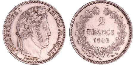 France - Louis-Philippe Ier (1830-1848) - 2 francs 1846 A (Paris)