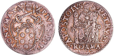 Italie - Etat Papal - Pius IV (1559-1565) - Teston