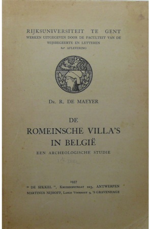 Romeinsche villa's in België, Dr. R. de Mayer 1937