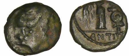 Antipolis - Antibes - Bronze à la Victoire ANTIΠ (40-30 av. J.-C.)