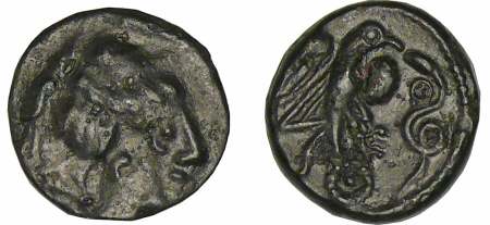 Carnutes - Bronze à l'aigle et au serpent (52 av. J.-C.)