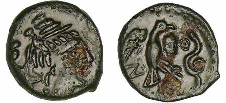 Carnutes - Bronze à l'aigle et au serpent (52 av. J.-C.)