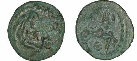Bellovaques - Bronze au personnage agenouillé (60-40 av. J.-C.)