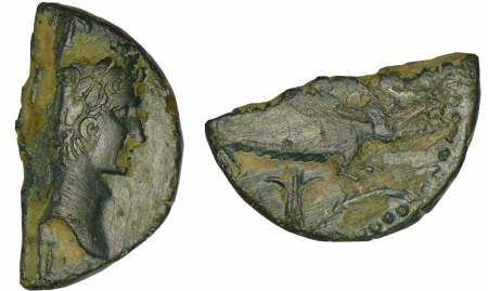 Agrippa et Auguste - As (10-14 av. J.-C., Nîmes)