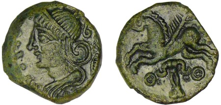 Véliocasses - Bronze SVTICOS au cheval (50-40 av. J.-C.)