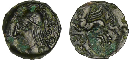 Véliocasses - Bronze NIREI MVTINO au Pégase (50-40 av. J.-C.)