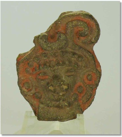 Précolombien - Mexique - Téotihuacan - Masque en terre cuite - IVème-VIIIème siècle ap. J.-C.
