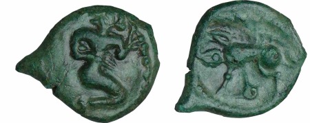 Bellovaques - Bronze au personnage agenouillé (Ier siècle av.)