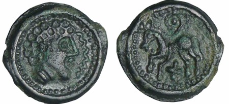 Suessions - Potin au cheval - Classe II (60-50 av. J.-C.)
