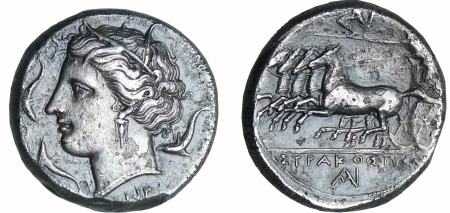 Sicile - Syracuse - Agatholès - Tétradrachme (310-305 AC)