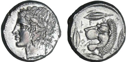 Sicile - Leontini - Tétradrachme (475-466 av. J.-C.)