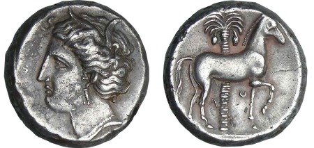 Siculo-Puniques - Carthage - Tétradrachme (350-340 av. J.-C.)