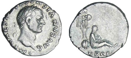 Vespasien - Denier - (69-70, Rome) - La Judée