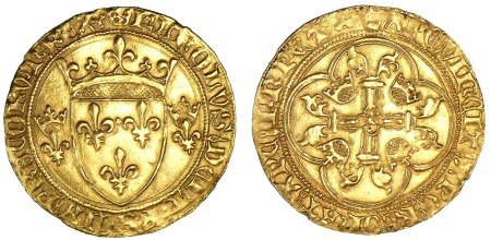 Charles VII - Ecu d'or à la couronne (Lyon)