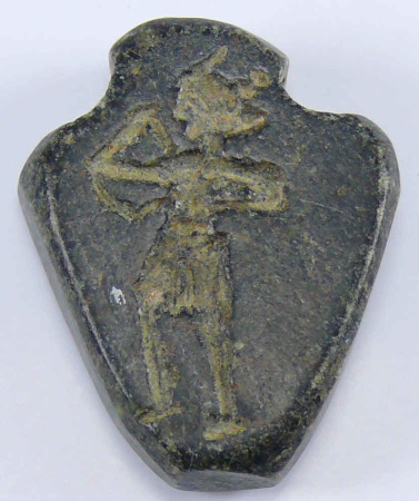 Proche-Orient - Cachet en pierre noire - 1000 av. J.-C.