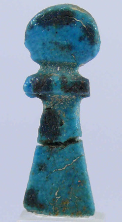 Egypte - Amulette en fritte bleue turquoise - 633-332 av. J.-C. - (26-30ème dynastie)