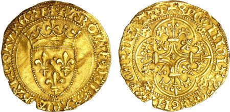 Charles VII (1422-1461) - Ecu d'or - 1er type - 2ème émission - Bourges