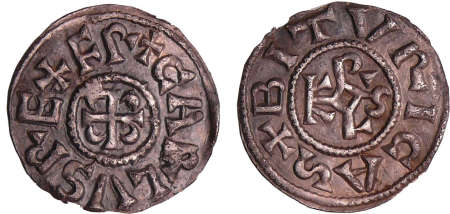 Charlemagne (768-814) - Denier (<mark>Bourges</mark>)
