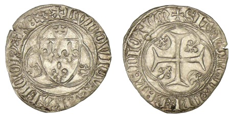 Louis XI - Blanc à la couronne (Saint-Lô)