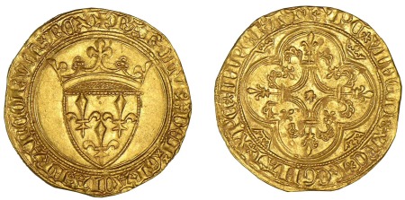 Charles VI - Ecu d'or à la couronne (Saint-Andre de Villeneuve-lès-Avignon)