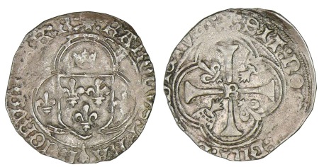 Charles VIII - Blanc à la couronne de Bretagne (Rennes)