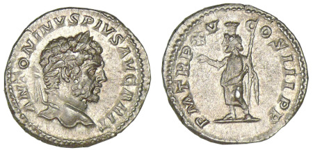 Caracalla - Denier (212, Rome) Sérapis