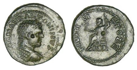 Caracalla - Bronze (211-217, Macédoine - Stobi) La Jupiter