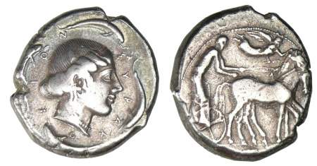 SICILE - Syracuse Tétradrachme (474-450 av. J.-C)