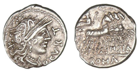Curtia - Denier (116 - 115 av. J.-C.)