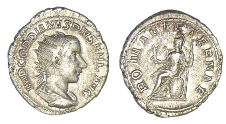 Gordien III - Antoninien (239, Rome) Rome assise