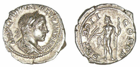 Alexandre Sévère - Denier (222, Rome) Jupiter