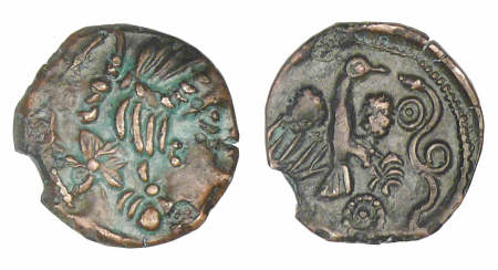 CARNUTES - Bronze à l'aigle et au serpent (52 av. J.-C.)