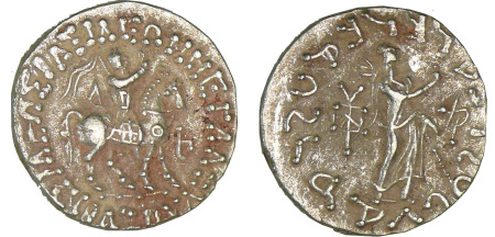 Royaume Indo-Scythe - Azès II - Tétradrachme (-30/+20 av. J.-C.)